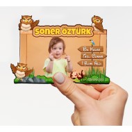 BAYKUŞ TEMALI DOĞUM GÜNÜ AHŞAP MAGNETİ BAYKUŞ TEMALI DOĞUM GÜNÜ AHŞAP MAGNETİ